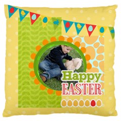 easter - Large Premium Plush Fleece Cushion Case (One Side)