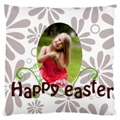 easter - Large Premium Plush Fleece Cushion Case (One Side)