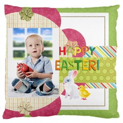 easter - Large Premium Plush Fleece Cushion Case (One Side)