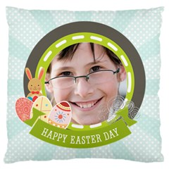 easter - Large Premium Plush Fleece Cushion Case (One Side)