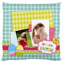 easter - Large Premium Plush Fleece Cushion Case (One Side)