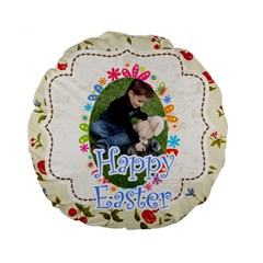 Easter - Standard 15  Premium Plush Fleece Round Cushion 