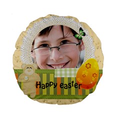 Easter - Standard 15  Premium Plush Fleece Round Cushion 