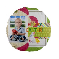 Easter - Standard 15  Premium Plush Fleece Round Cushion 