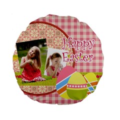 Easter - Standard 15  Premium Plush Fleece Round Cushion 