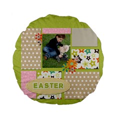 Easter - Standard 15  Premium Plush Fleece Round Cushion 