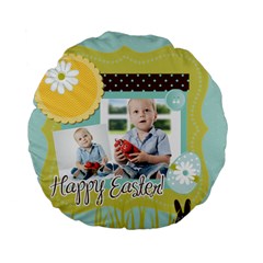 Easter - Standard 15  Premium Plush Fleece Round Cushion 