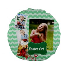 Easter - Standard 15  Premium Plush Fleece Round Cushion 