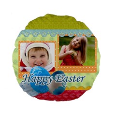 Easter - Standard 15  Premium Plush Fleece Round Cushion 