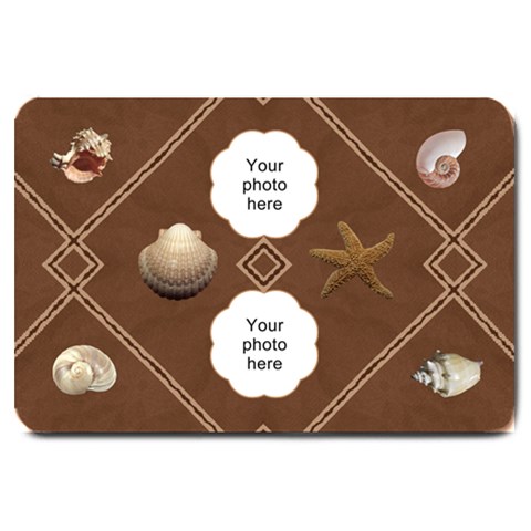 Sea Shells Large Doormat By Lil 30 x20  Door Mat