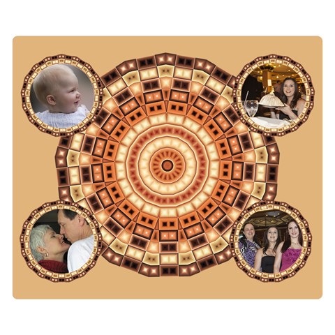 Retro Double Sided Flano (small) By Deborah 50 x40  Blanket Front