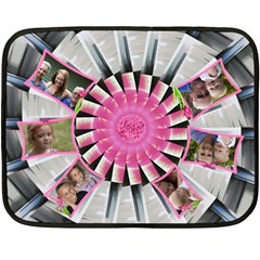 Pretty Pinwheel Double sided Fleece (Mini) - Two Sides Fleece Blanket (Mini)