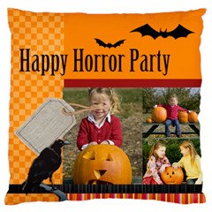 halloween - Large Premium Plush Fleece Cushion Case (Two Sides)