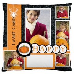 halloween - Large Premium Plush Fleece Cushion Case (Two Sides)