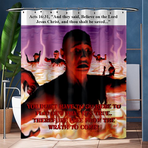 Hell Fire By David 60 x72  Curtain