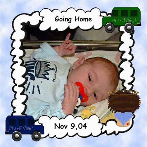 Our Little Angel Boy 8x8 Scrapbook Pages By Chere s Creations 8 x8  Scrapbook Page - 4
