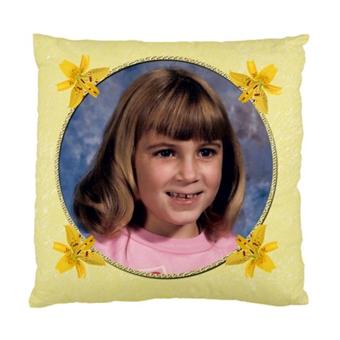 Yellow Lily Standard Cushion Case By Chere s Creations Front