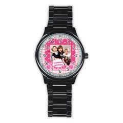 mothers day - Stainless Steel Round Watch