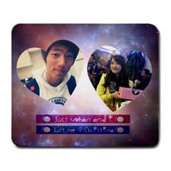 JUST CHI AND PAPA - Large Mousepad