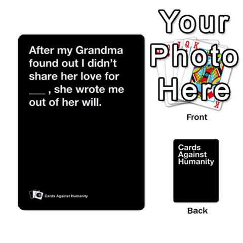 Reptiles Cah Black Deck  By Billyk Front - Heart5