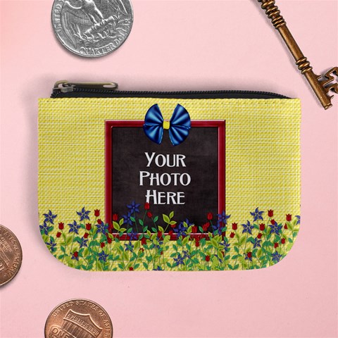 Flowered Coin Bag By Lisa Minor Front
