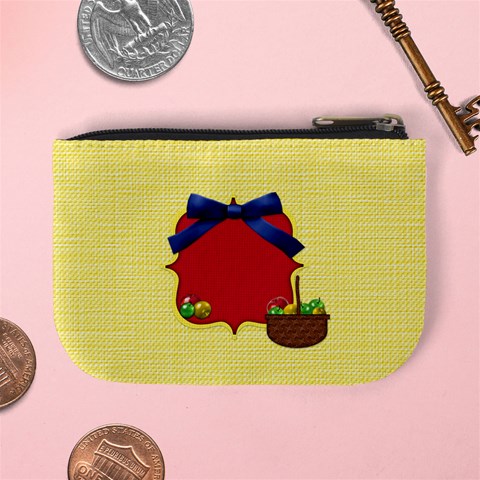 Flowered Coin Bag By Lisa Minor Back