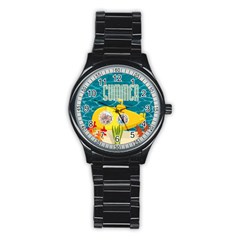 summer - Stainless Steel Round Watch summer - Stainless Steel Round Watch