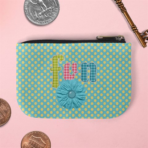Mini Coin Purse Polka Dot By Lisa Minor Back