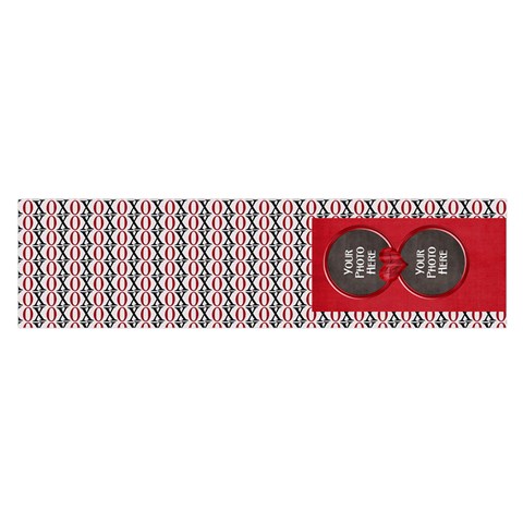 Oblong Satin Xoxo Scarf By Lisa Minor Front