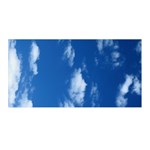 Blue sky clouds wrap - Satin Wrap