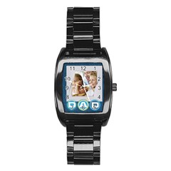 dad - Stainless Steel Barrel Watch dad - Stainless Steel Barrel Watch