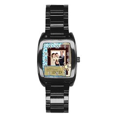 dad - Stainless Steel Barrel Watch dad - Stainless Steel Barrel Watch