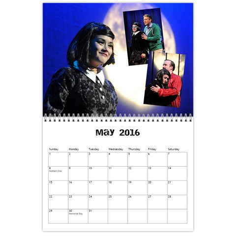 The Addams Family Calendar By Joey Mcdaniel May 2016