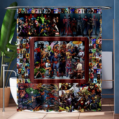 Comics 3 By Susan Guldan 60 x72  Curtain