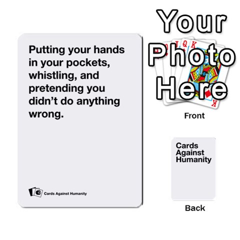 Ace Reptiles White Deck Cah By Billyk Front - HeartA
