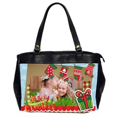 xmas - Oversize Office Handbag (2 Sides)