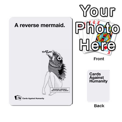 Queen Reptiles Cah Cnp White Deck 1 Front - DiamondQ
