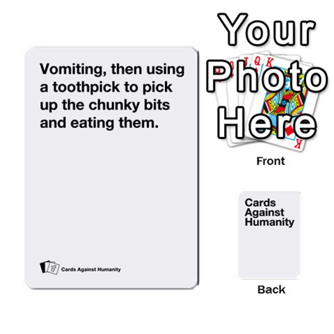 King Spasmicpuppy White Cards Against Humanity Deck 1 By Spasmicpuppy Front - HeartK