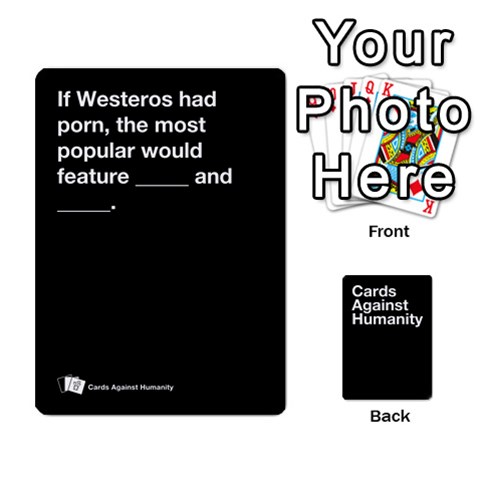 Queen Spasmicpuppy Cards Against Humanity Black Deck By Spasmicpuppy Front - SpadeQ