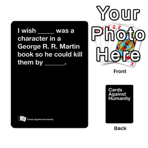Spasmicpuppy Cards Against Humanity Black Deck By Spasmicpuppy Front - Diamond8