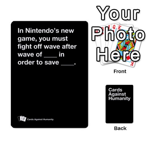 Spasmicpuppy Cards Against Humanity Black Deck By Spasmicpuppy Front - Club2