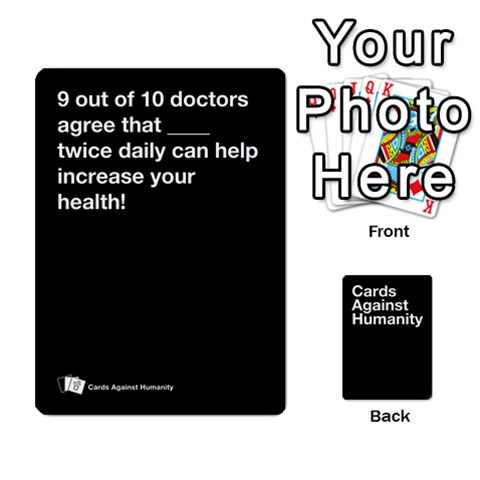 Spasmicpuppy Cards Against Humanity Black Deck By Spasmicpuppy Front - Club9