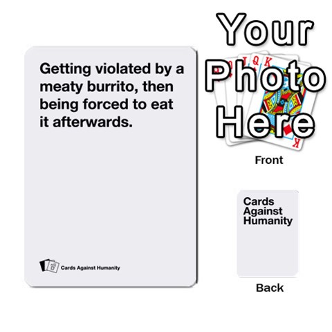 King Spasmicpuppy White Cards Against Humanity Deck 2 By Spasmicpuppy Front - HeartK