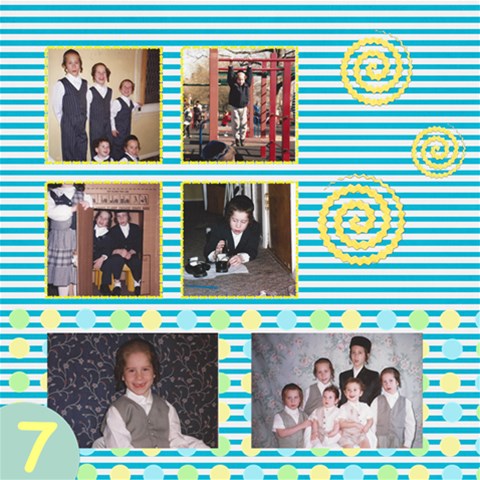 Avrohom Hersh Baby Album By Yehudis 12 x12  Scrapbook Page - 9