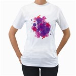 Abstract Two-Sided (Women) - Women s T-Shirt (White) (Two Sided)
