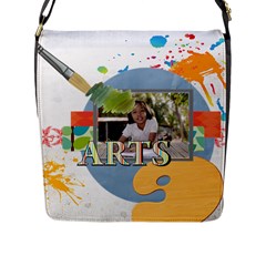 school - Flap Closure Messenger Bag (L)