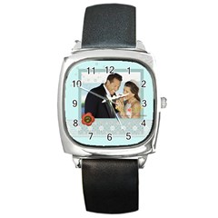 wedding - Square Metal Watch