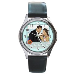 wedding - Round Metal Watch