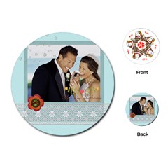 wedding - Playing Cards Single Design (Round)