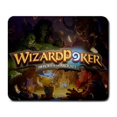 wizard poker - Large Mousepad